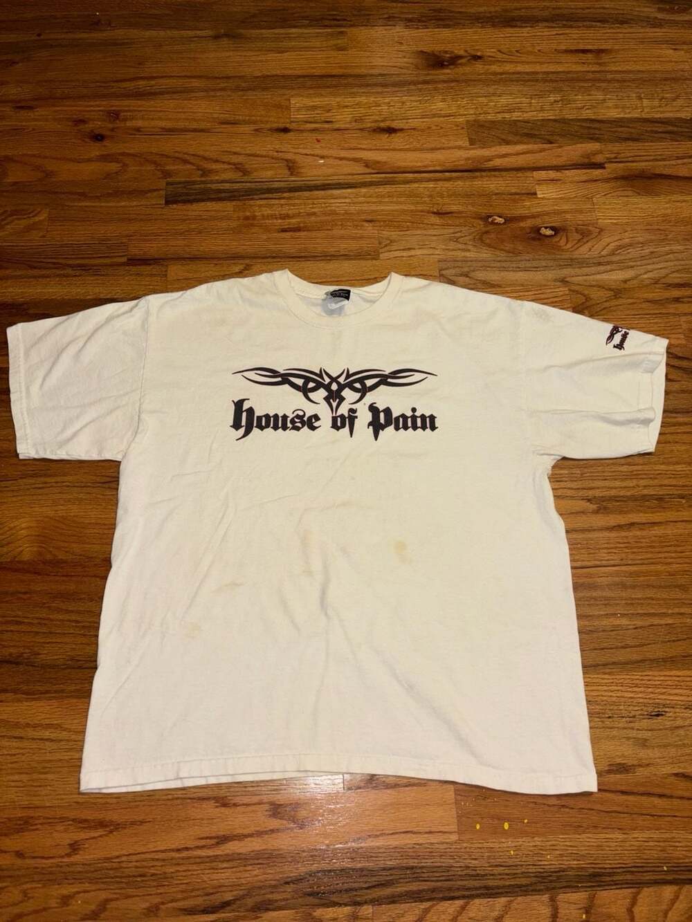 Y2K Tribal Graphic House of Pain White T-Shirt Size XL
